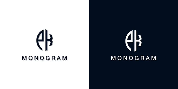 Letra Inicial Estilo Hoja Logo Monograma Este Logotipo Incorpora Con — Vector de stock
