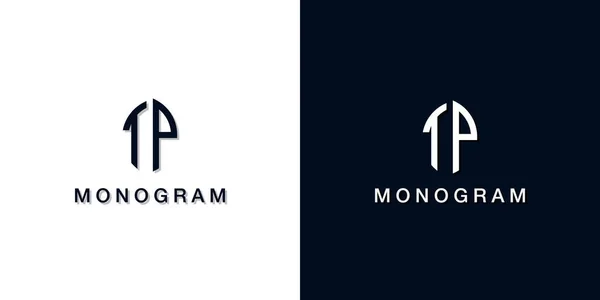 Leaf Style Initial Letter Monogram Logo Logo Incorporate Two Creative — Vetor de Stock