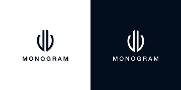 Blad Stijl Eerste Letter Monogram Logo Dit Logo Bevat Creatieve — Stockvector