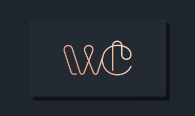 Minimum klipsli WC logosu. Bu logo, klip yazı tipinden esinlenilmiştir. Hangi şirket veya markanın bu ilk uygulamayı başlattığı için uygun olacaktır.