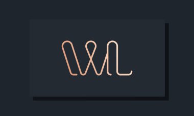 İlk harf WL logosu. Bu logo, klip yazı tipinden esinlenilmiştir. Hangi şirket veya markanın bu ilk uygulamayı başlattığı için uygun olacaktır.