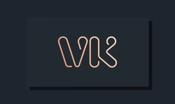 Minimalt Klipp Första Bokstaven Logotyp Denna Logotyp Inspiration Från Klipp — Stock vektor