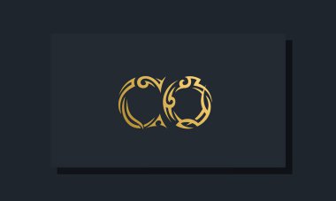 Luxury initial letters CO logo design. It will be use for Restaurant, Royalty, Boutique, Hotel, Heraldic, Jewelry, Fashion and other vector illustration