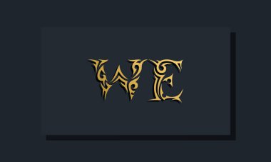 Lüks ilk harfler logo tasarımı. Restoran, Kraliyet, Butik, Otel, Heraldik, Mücevher, Moda ve diğer vektör illüstrasyonları için kullanılacak