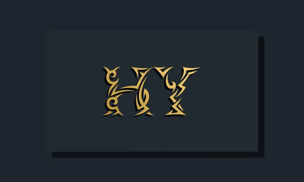 Розкішні Початкові Літери Дизайн Логотипу Він Буде Використовуватися Ресторанів Роялті — стоковий вектор