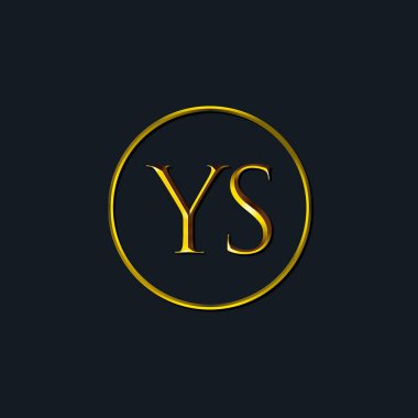 Lüks harfler YS monogram. Dövme stüdyosu, kuaför, butik, otel, üniversite, retro, kenetlenme tarzı için uygun