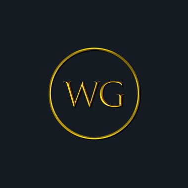 Lüks harfler, WG harfleri. Dövme stüdyosu, kuaför, butik, otel, üniversite, retro, kenetlenme tarzı için uygun