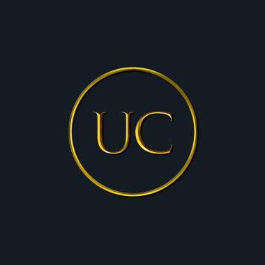Lüks harfler, UC harfleri. Dövme stüdyosu, kuaför, butik, otel, üniversite, retro, kenetlenme tarzı için uygun