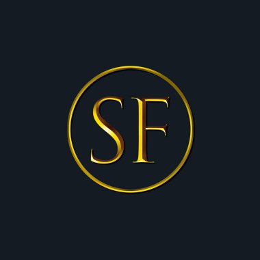 Lüks harfler, SF harfleri. Dövme stüdyosu, kuaför, butik, otel, üniversite, retro, kenetlenme tarzı için uygun