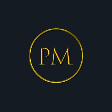 Lüks Baş harfler Başbakanın baş harfleri. Dövme stüdyosu, kuaför, butik, otel, üniversite, retro, kenetlenme tarzı için uygun