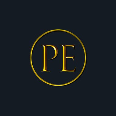 Lüks harfler. Beden eğitimi monogramı. Dövme stüdyosu, kuaför, butik, otel, üniversite, retro, kenetlenme tarzı için uygun