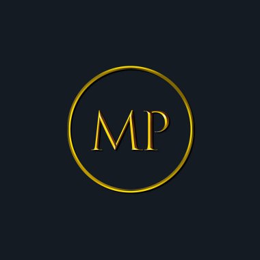 Lüks harfler milletvekili monogramı. Dövme stüdyosu, kuaför, butik, otel, üniversite, retro, kenetlenme tarzı için uygun