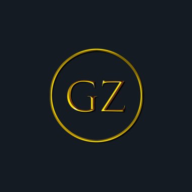 Lüks harfler, GZ harfleri. Dövme stüdyosu, kuaför, butik, otel, üniversite, retro, kenetlenme tarzı için uygun