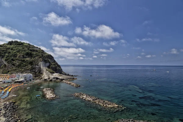 Visa av santangelo i ön ischia — Stockfoto