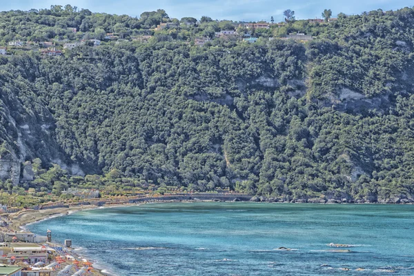 Vista da praia de Citara na Ilha Ischia — Fotografia de Stock
