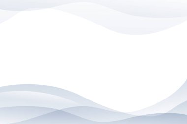 Soyut beyaz gri eğri örtüşüyor. Modern, parlak gradyan sanat arkaplanı ya da iş afişi. Vektör illüstrasyonu.