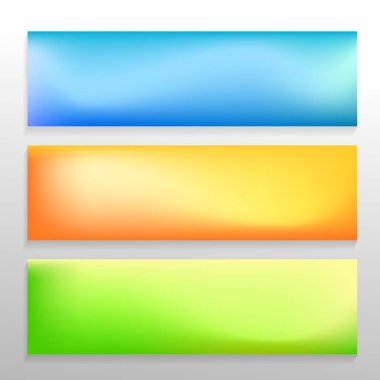 Soyut ağ arkaplanı. Modern pürüzsüz bulanık gradyan duvar kağıdı seti. Renkli harmanlama arka plan konsepti. Vektör illüstrasyonu.