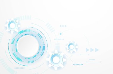 İş sunumu için soyut devre teknolojisi sistemi arka planı. Soyut teçhizat arka plan tasarımı. Dijital gelecekçi minimalizm. Vektör illüstrasyonu.