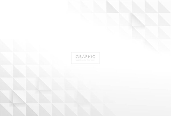 Abstract geometric white and gray gradient background. Modern and minimal white elements background. Vector illustration.