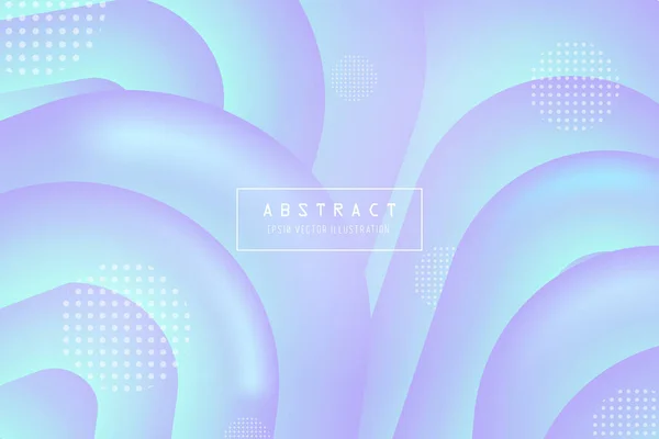 Fond Géométrique Abstrait Coloré Couleur Liquide Courbe Moderne Avec Composition — Image vectorielle
