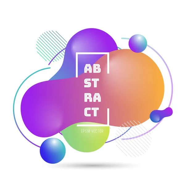 Барвистий Абстрактний Геометричний Дизайн Фону Сучасний Колір Кривої Рідини Композицією — стоковий вектор