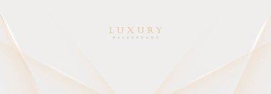 Soyut lüks altın arka plan. Modern altın çizgi dalga tasarım şablonu. Zarif geometrik sancak vektör illüstrasyonlu birinci sınıf yumuşak krema.