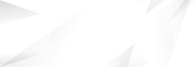 Soyut geometrik beyaz ve gri açık gri gradyan arkaplan. Modern pankart tasarımı. Vektör İllüstrasyonu.