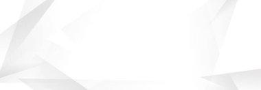 Soyut geometrik beyaz ve gri açık gri gradyan arkaplan. Modern pankart tasarımı. Vektör İllüstrasyonu.