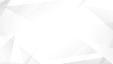 Soyut geometrik beyaz ve gri açık gri gradyan arkaplan. Modern pankart tasarımı. Vektör İllüstrasyonu.