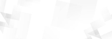 Soyut geometrik beyaz ve gri açık gri gradyan arkaplan. Modern pankart tasarımı. Vektör İllüstrasyonu.