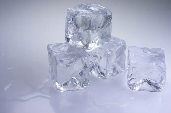 Ice cubes isolated. Background — Stock Photo, Image