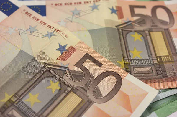 Billetes en euros — Foto de Stock