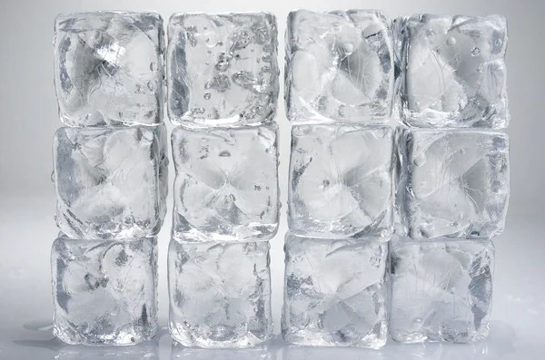 Ice cubes isolated. Background — Stock Photo, Image