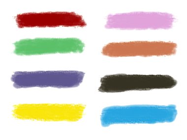 boya fırça darbeleri. Başlık sayfası