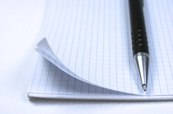 Notebook and pen — Stock Photo, Image