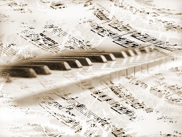 Piano. Music — Stock Photo, Image
