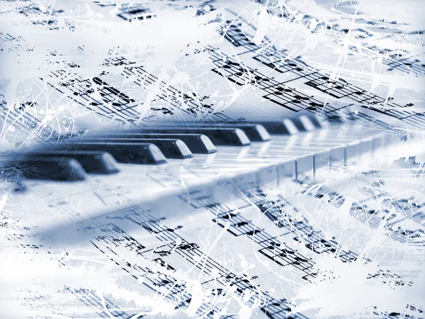 Piano. Music — Stock Photo, Image