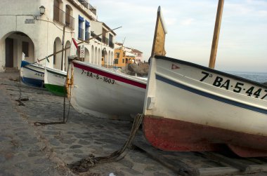 tekneler. Calella de palafrugell. İspanya.