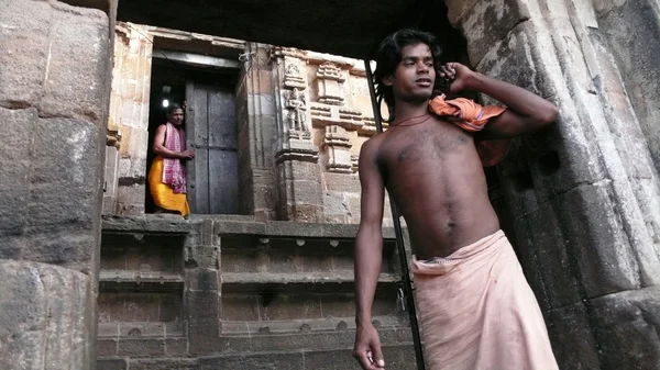 Hablando por teléfono. India — Foto de Stock