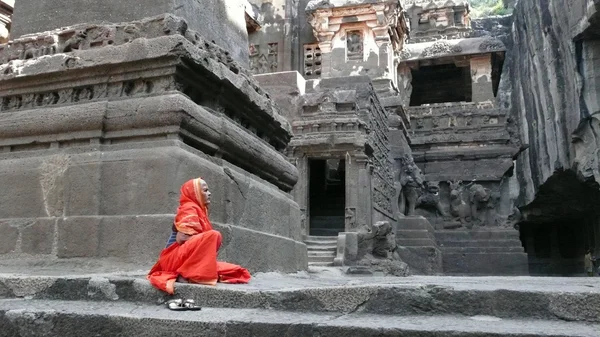 Ellora Höhlen. Indien — Stockfoto