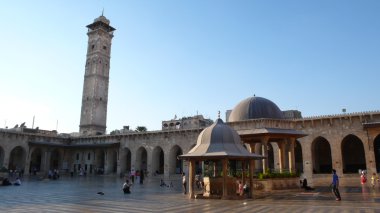 Emevî Camii Şam da Suriye insanlar