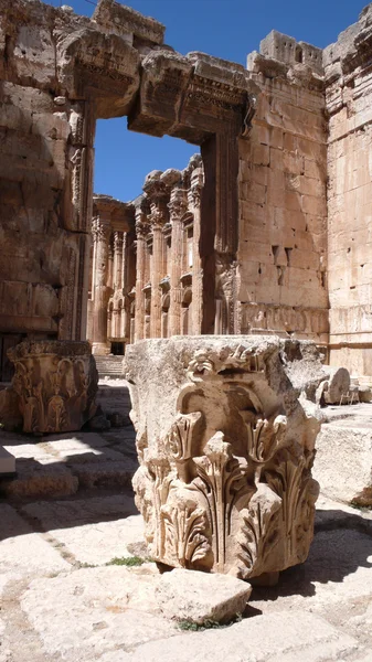 Las ruinas de Baalbek. Líbano — Foto de Stock