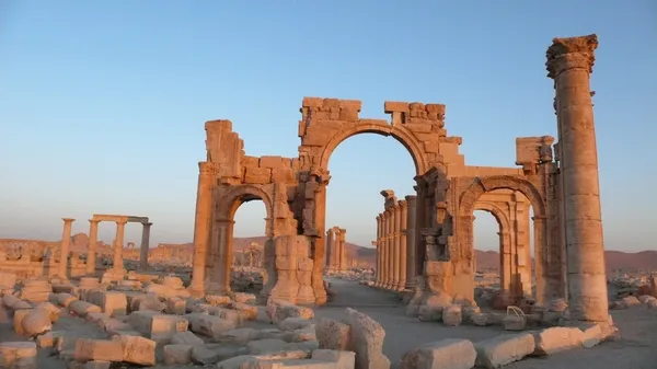 Monumentala arch palmyra. Syrien — Stockfoto