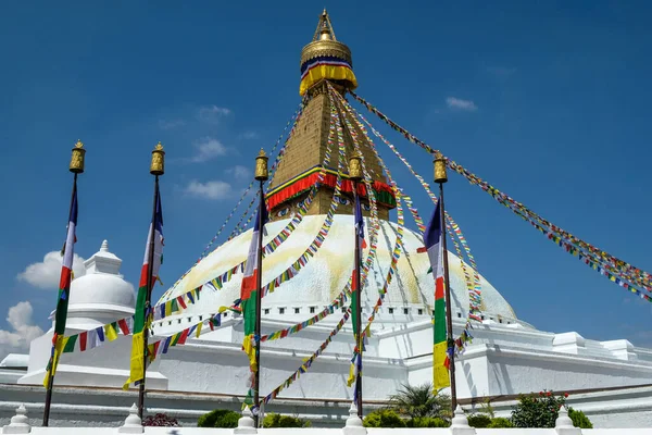Bodhnath Stupa Katmandu Jest Jednym Największych Świecie Nepal — Zdjęcie stockowe