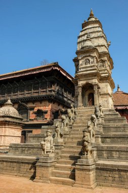 Siddhi Lakshmi Tapınağı, Durbar Meydanı, Bhaktapur, Khatmandu Vadisi, Nepal.