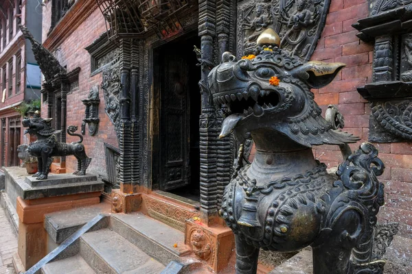 Detail Nava Durga Temple Bhaktapur Kathmandu Valley Nepal — Stock Photo, Image