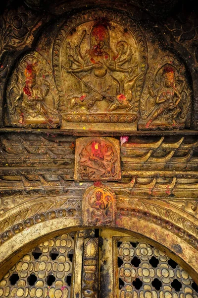 Detail Van Changu Narayan Tempel Beschouwd Als Oudste Tempel Nepal — Stockfoto