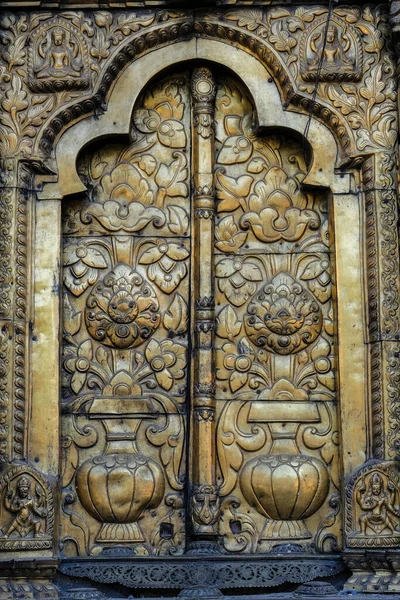 Detalhe Templo Narayan Changu Considerado Templo Mais Antigo Nepal Localizado — Fotografia de Stock