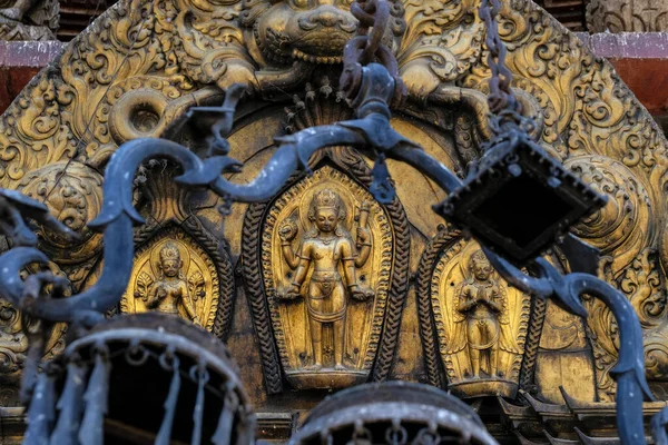 Detail Changu Narayan Temple Considered Oldest Temple Nepal Located Changunarayan — Stock Photo, Image