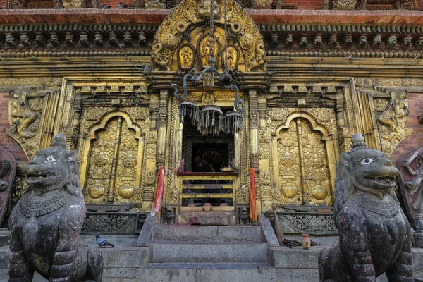 Detalhe Templo Narayan Changu Considerado Templo Mais Antigo Nepal Localizado — Fotografia de Stock